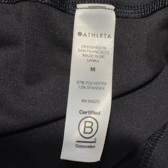 Athleta Nitro Tank Black BECAUSE I CAN Simone Biles Top Active Gymnastic Medium - Picture 7 of 7